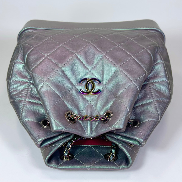 Chanel Iridescent Lambskin Gabrielle Chain Backpack - Picture 7 of 12